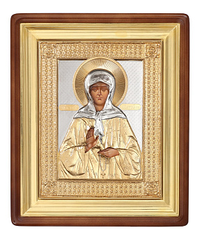 Икона живописная в киоте 24х30 масло, риза №247, киот №1 Матрона