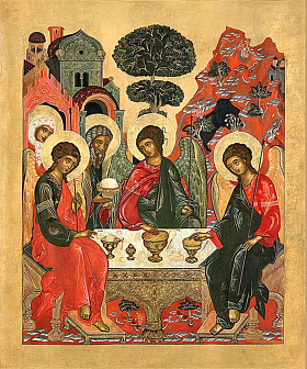 Икона Троица Ветхозаветная