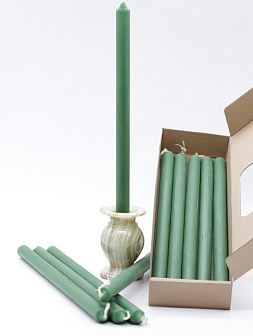 Свеча формовая №4 (37см, 8ч), ЗЕЛЁНАЯ