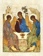 Икона Троица Андрея Рублева