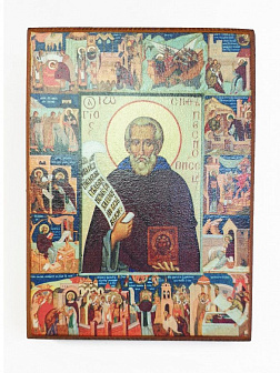 Икона под старину Преподобный Иосиф Песнописец