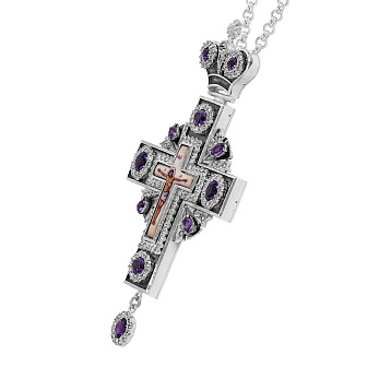 Крест наперсный №67 / серебрение