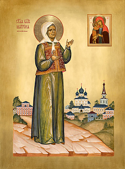 Икона Св. блж. Матрона Московская