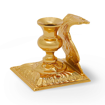 Подсвечник номерной №6 золочение