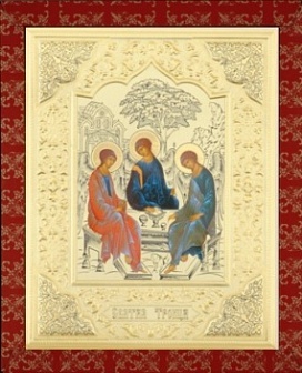 Икона ''Святая Троица'' из дерева