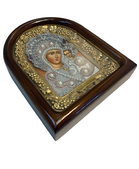 Икона из бисера ''Венчальная пара'' ручной работы C0109_YAP