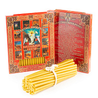 Свечи сорокоустные №50 (40шт, 19см, 1,7ч), Пасха Христова