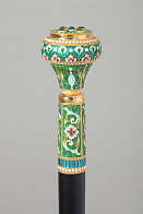 Посох №23 неразборный серебро филигрань, эмаль, роспись / золочение / (УИН)