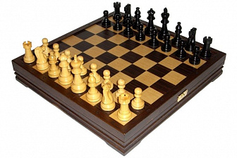 Шахматы классические средние деревянные утяжеленные ручной работы, 36*36см (высота короля 3,25")