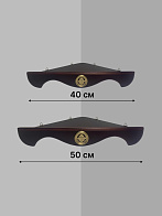 Набор полки угловые для икон Херувим цвет вишня 2 шт 40 и 50 см