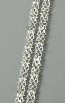 Цепь архиерейская литьевая №3 двойная серебро (УИН) Цепь архиерейская литьевая №3 двойная серебро (УИН)