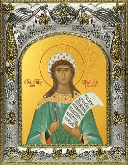 Икона складень Серафима Римская и Ангел Хранитель 374