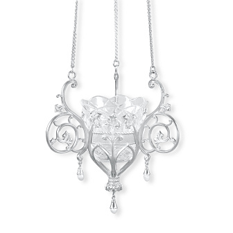 Лампада подвесная №43 литье / серебрение