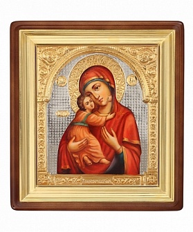 Икона Пресвятой Богородицы Владимирская в окладе