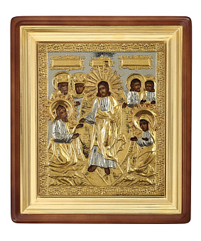 Икона живописная в киоте 24х30 масло, риза №298, киот №1 Воскресение Христово