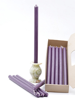 Свеча формовая №4 (37см, 8ч), ФИОЛЕТОВАЯ