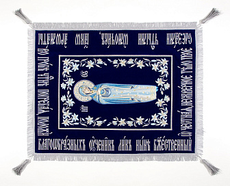 Плащаница малая вышивка а/м 100% Пресв.Богородица с предст.(№2)