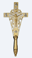 Крест напрестольный №11-2 золочение никель