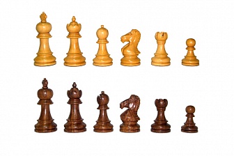 Шахматы классические стандартные деревянные утяжеленные (высота короля 3,50")