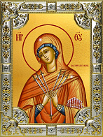 Икона Умягчение злых сердец (Семистрельная) Божией Матери