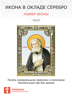 Икона Серафим Саровский преподобный чудотворец