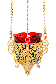 Лампада филигранная №44 эмаль / золочение