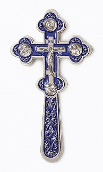 Крест требный №2-2 никель эмаль