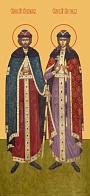 Икона благоверные князья-страстотерпцы Борис и Глеб