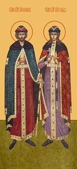 Икона благоверные князья страстотерпцы Борис и Глеб