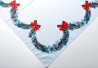 Скатерть рождественская 240х145 №1 сублимационная печать
