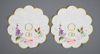 Рушник венчальный вышивка а\м и прихватки №2