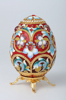 Яйцо пасхальное филигрань, эмаль / золочение
