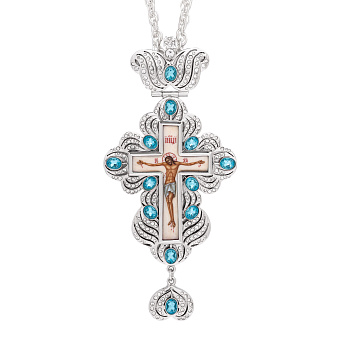 Крест наперсный №13 / серебрение