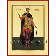 Икона ДИМИТРИЙ (Дмитрий) Солунский (Фессалоникийский), Мироточивый, Великомученик (ЗОЛОЧЕНИЕ)