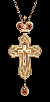 Крест наперсный №96 / золочение