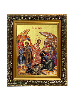 Икона "Воскресения Христова" с золочением поталью, 05005-УЛ