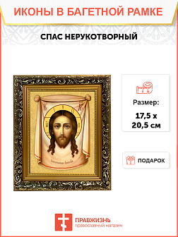 Образ Господа Иисуса Христа "Спас Нерукотворный", 02007 Образ Господа Иисуса Христа "Спас Нерукотворный", 02007