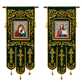 Хоругви средние бархат печать пара