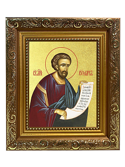 Икона "Марк", св. апостол и евангелист, с золочением поталью, 09М3-УЛ