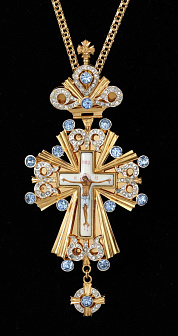 Крест наперсный №76 / золочение / серебро (УИН)