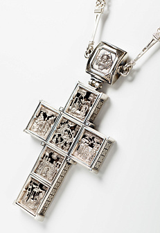 Крест наперсный №1552 / серебрение