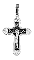 Крестик из серебра нательный православный