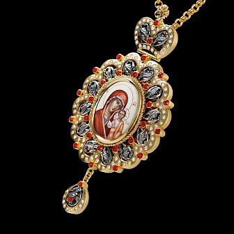 Панагия №22 / золочение, серебрение / Владимирская БМ