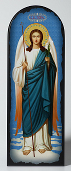 Икона на МДФ 18х50 арочная, объёмная печать, лак Гавриил Архангел 3 Икона на МДФ 18х50 арочная, объёмная печать, лак Гавриил Архангел 3