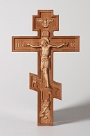 Крест №4 с объемной резьбой (дуб)
