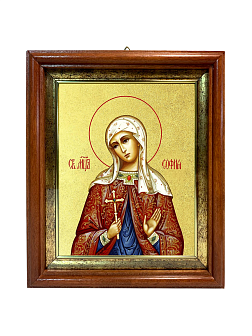 Икона "София", св. мц., с золочением поталью, 10048-УЛ