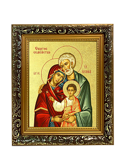 Икона "Святое Семейство" с золочением поталью, 07007-УЛ Икона "Святое Семейство" с золочением поталью, 07007-УЛ