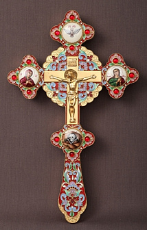 Крест напрестольный фигурный 4-финифти