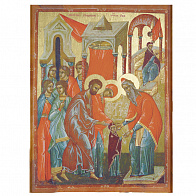 Икона Введение во храм Пресвятой Богородицы (XV в.)