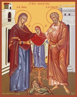 Икона праведные богоотцы Иоаким и Анна
